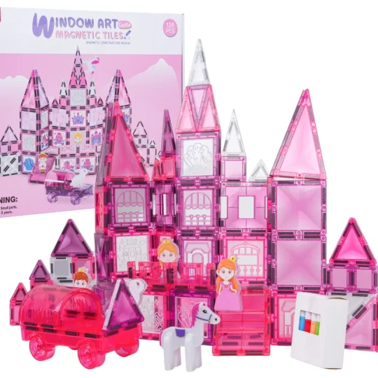 Set Magnetskih Blokova Za Slikanje Ružičasta Princeza 126 Kom 1