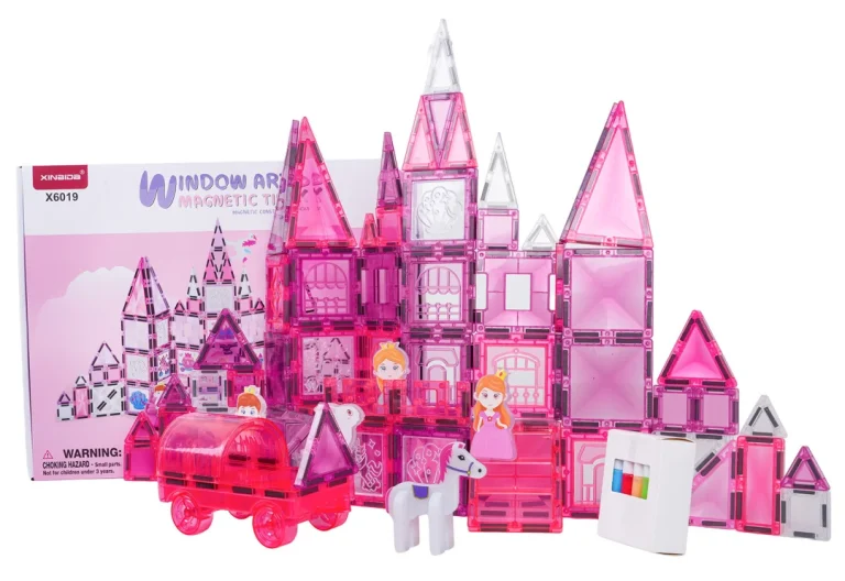 Set Magnetskih Blokova Za Slikanje Ružičasta Princeza 126 Kom 9