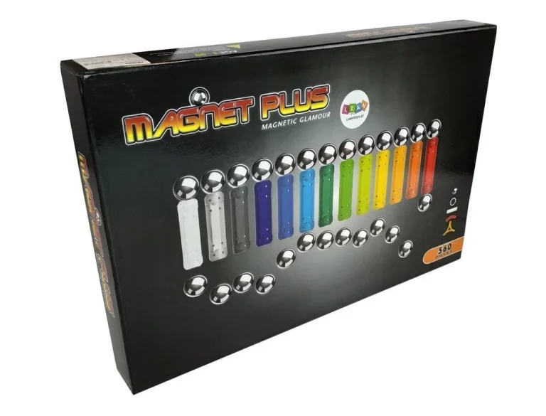 Set Magnetskih Kockica Magnastix, 560 Dijelova + Ploča 7