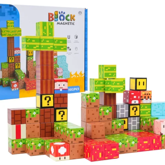 Set Magnetskih Kockica I Blokova 102 Komada 1