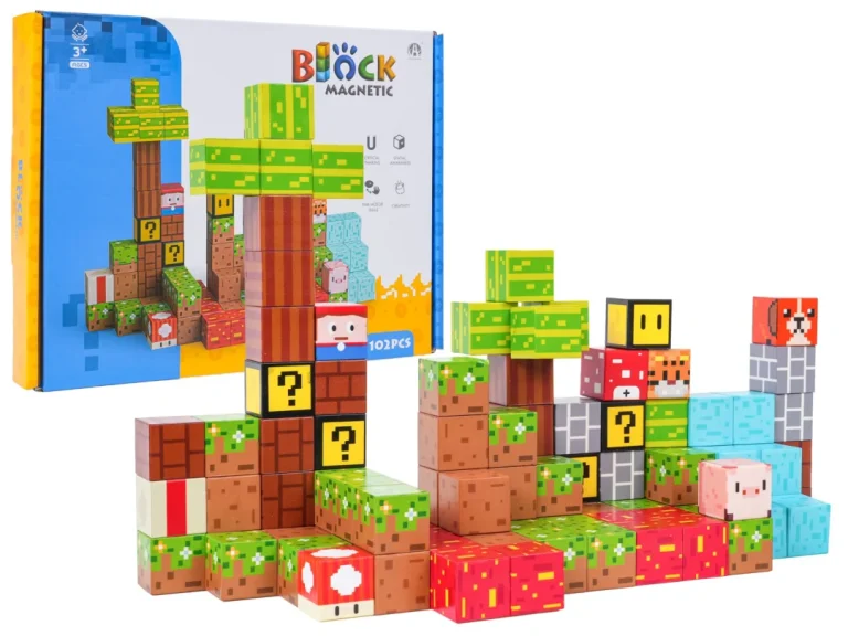 Set Magnetskih Kockica I Blokova 102 Komada 1