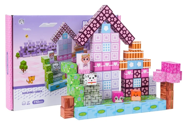 Set Magnetskih Kockica I Blokova 110 Kom 6