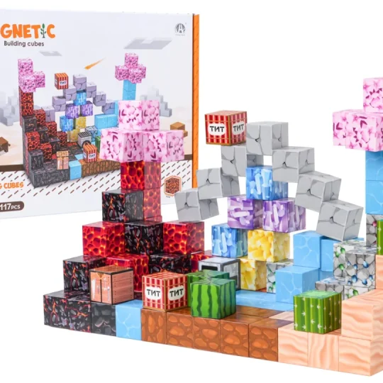 Set Magnetskih Kockica I Blokova 117 Komada 1
