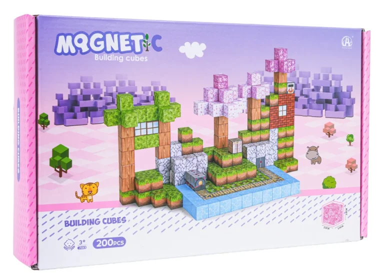 Set Magnetskih Kockica I Blokova 200 Kom 6