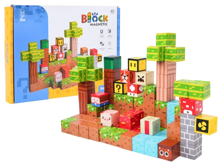 Set Magnetskih Kockica I Blokova 84 Komada 1