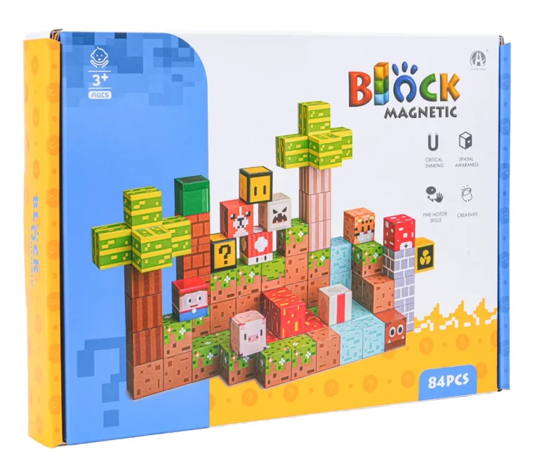 Set Magnetskih Kockica I Blokova 84 Komada 7