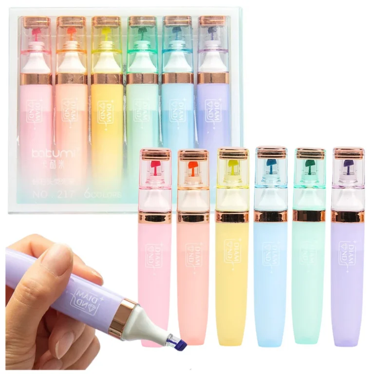 Set Markera Pastelnih Boja Sa Zlatnim Detaljima, 6 Komada 1