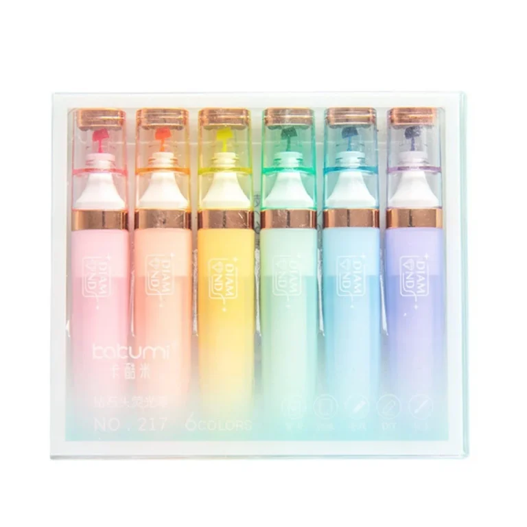 Set Markera Pastelnih Boja Sa Zlatnim Detaljima, 6 Komada 3