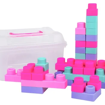 Set Mekih Blokova 32 Dijela Ružičasti + Kofer 2
