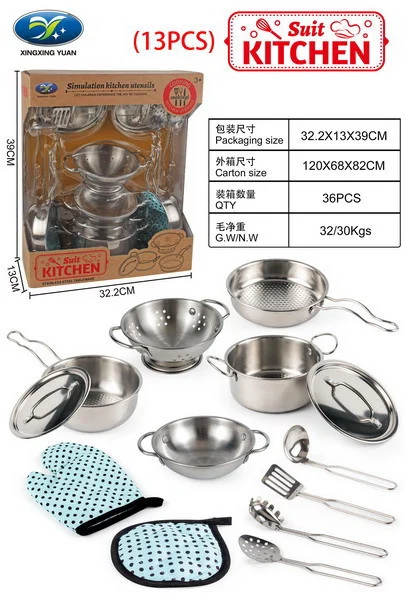 Set Metalnih Lonaca 13 Dijelova + Pregača 3+ 1
