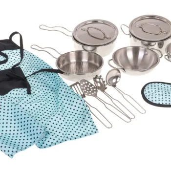 Set Metalnih Lonaca 13 Dijelova + Pregača 3+ 3