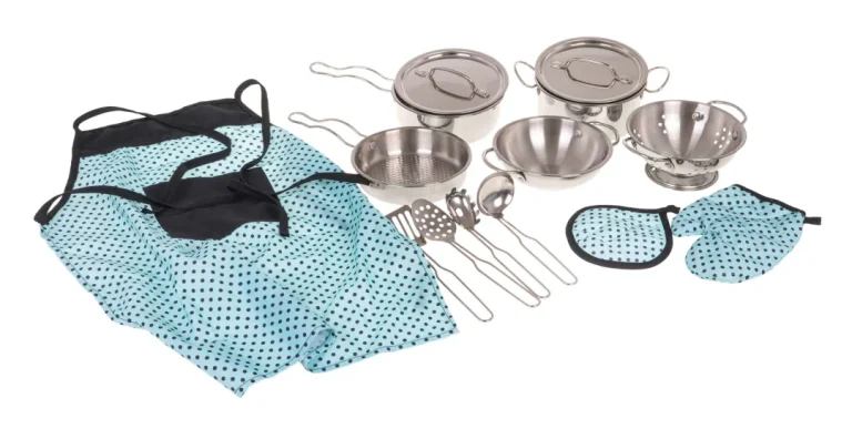 Set Metalnih Lonaca 13 Dijelova + Pregača 3+ 3