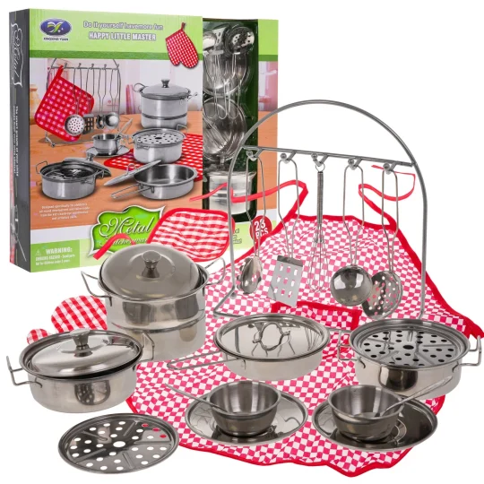 Set Metalnih Lonaca 23 Dijela + Pregača 3+ 1