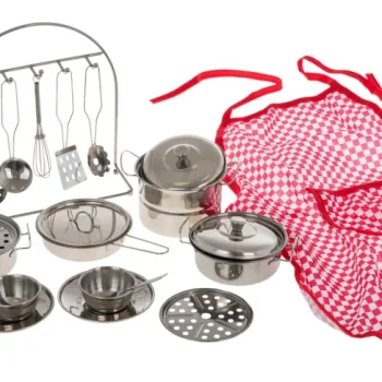 Set Metalnih Lonaca 23 Dijela + Pregača 3+ 3