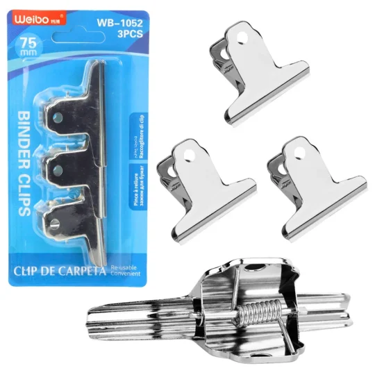 Set Metalnih Spajalica Za Papir 75 Mm 3 Kom 1