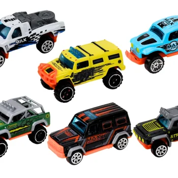 Set Metalnih Terenskih Autića 1:64 (6 Kom) 2