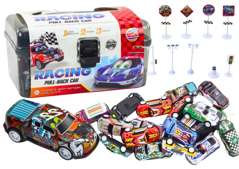 Set Mini Automobila U Koferu, 25 Kom., Prometni Znakovi I Ploča 1