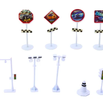 Set Mini Automobila U Koferu, 25 Kom., Prometni Znakovi I Ploča 4