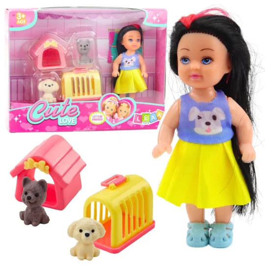 Set Mini Lutke S Psom, Kućicom I Nosačem, 12 Cm 1