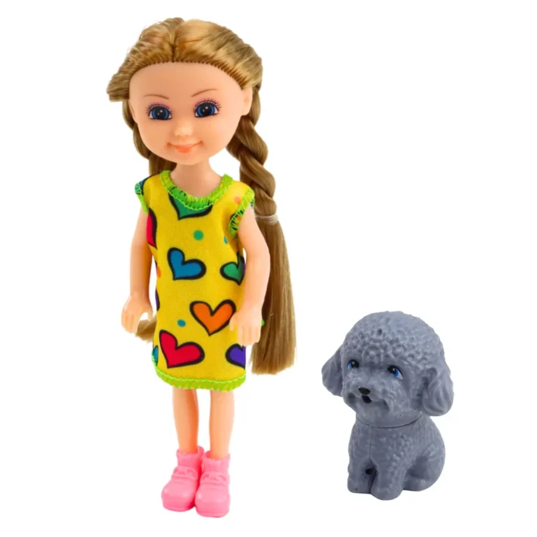 Set Mini Lutke U Haljini S Psom, 14,5 Cm, Miks 2