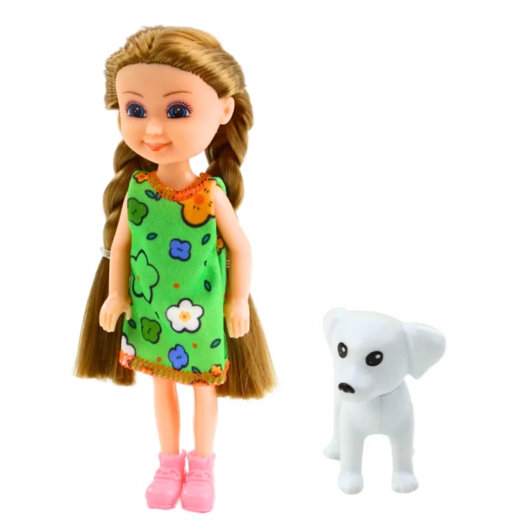 Set Mini Lutke U Haljini S Psom, 14,5 Cm, Miks 3