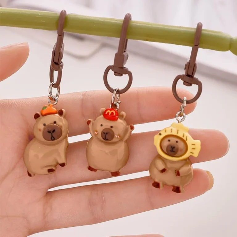 Set Mini Privjesaka Kapibara, 4 Kom 7