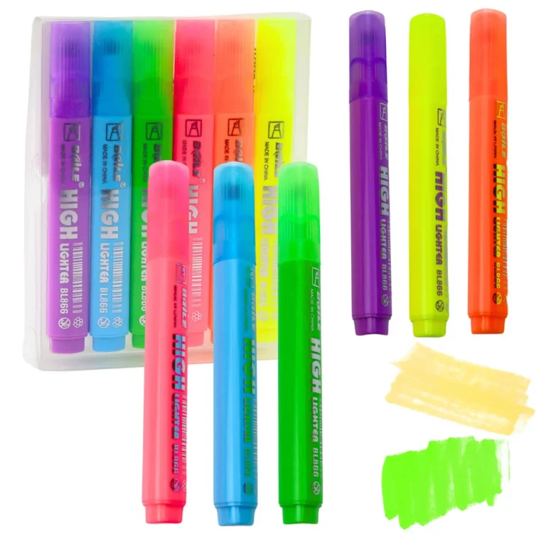 Set Neonskih Markera Za školu I Ured, 6 Komada 1
