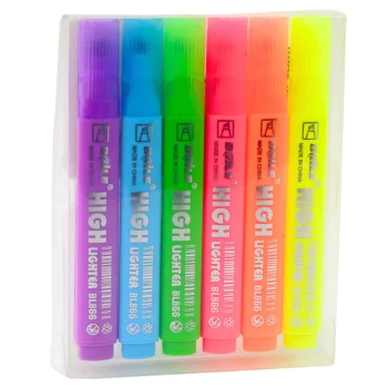 Set Neonskih Markera Za školu I Ured, 6 Komada 3