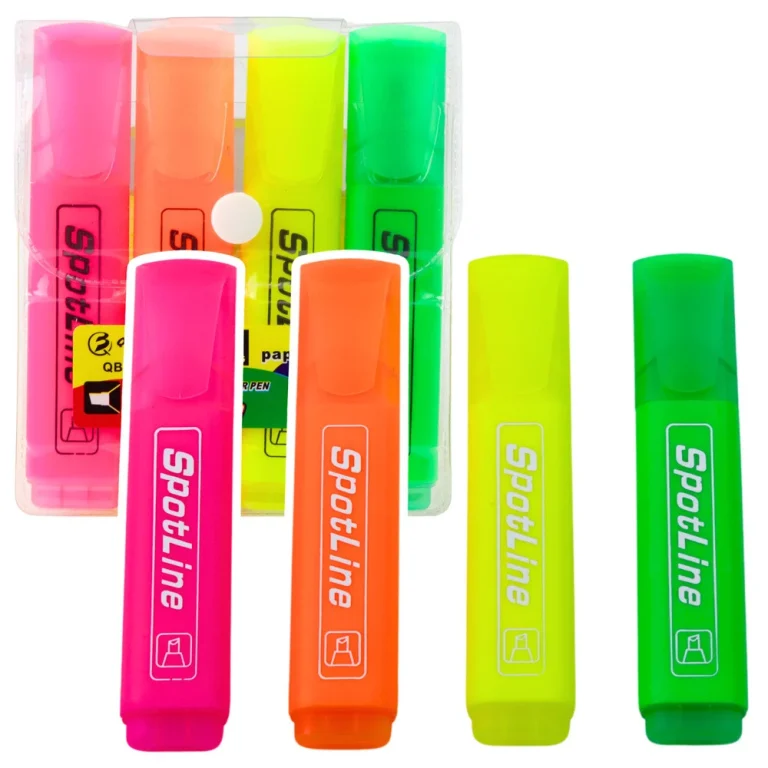 Set Neonskih Markera Za Ured I školu, 4 Komada 1
