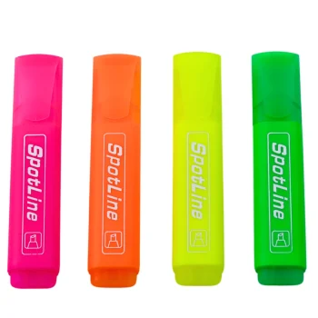 Set Neonskih Markera Za Ured I školu, 4 Komada 2