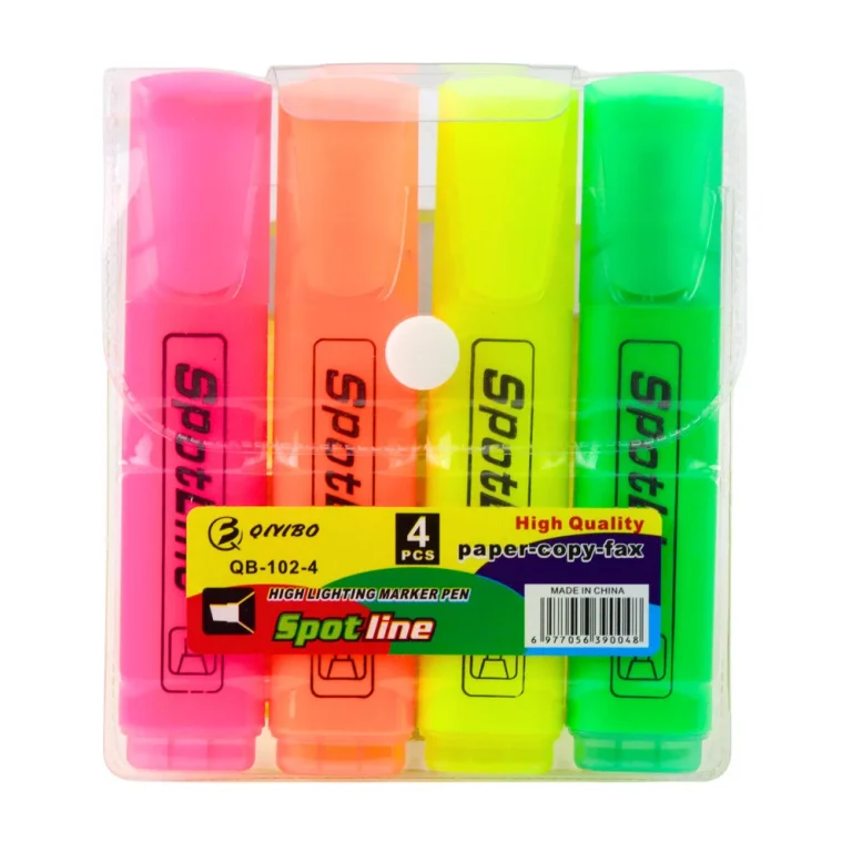Set Neonskih Markera Za Ured I školu, 4 Komada 3
