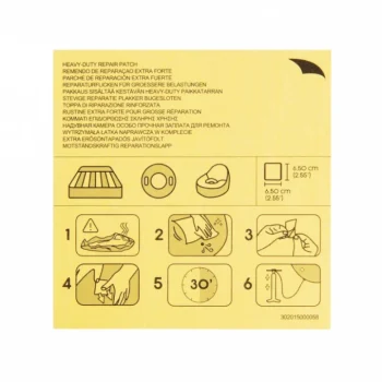 Set Od 10 Bestway Pvc Zakrpa Za Popravak 6,5x6,5 Cm 3