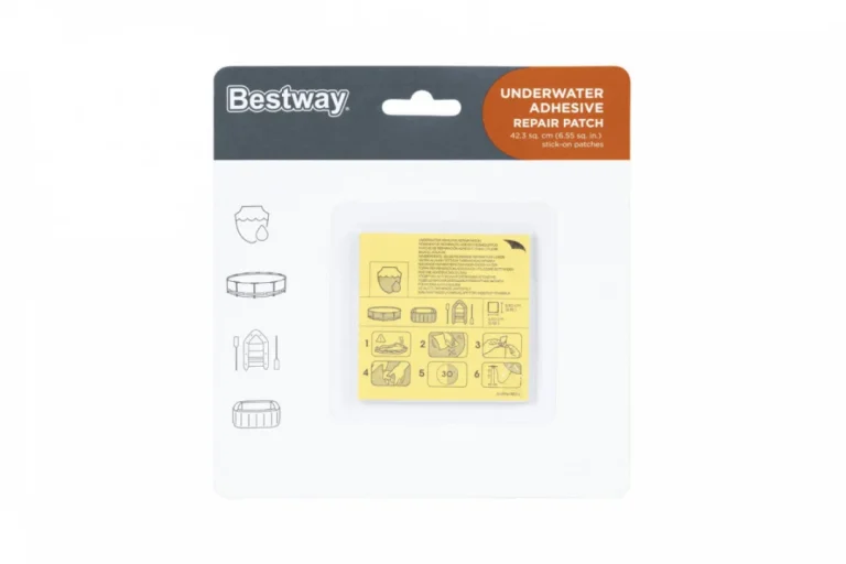 Set Od 10 Vodootpornih Zakrpa Za Popravak Pvc Materijala 6,5x6,5 Cm Bestway 1