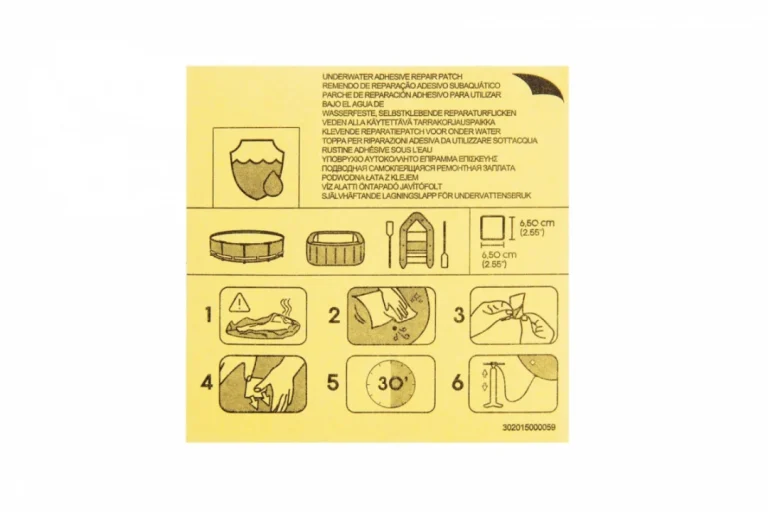 Set Od 10 Vodootpornih Zakrpa Za Popravak Pvc Materijala 6,5x6,5 Cm Bestway 3