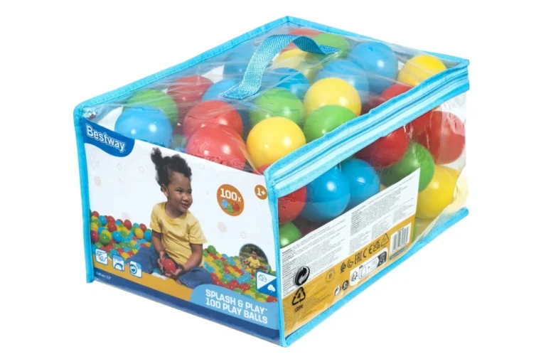 Set Od 100 Loptica 5,85 Cm Za Bestway Suhi Bazen, 4 Boje + Vrećica 1