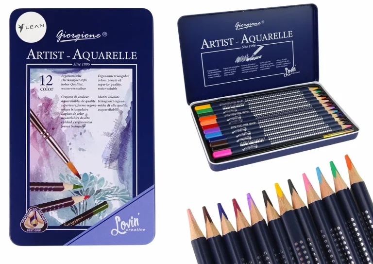 Set Od 12 Akvarelnih Olovaka U Metalnoj Posudi, 17 Cm 1