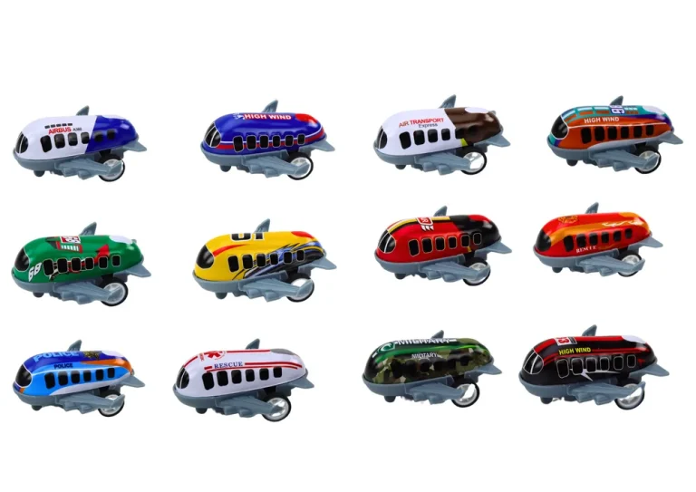 Set Od 12 Autića Aviona Na Motor I Prometnih Znakova, 5 Cm 2