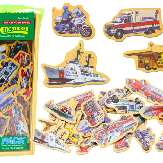 Set Od 20 Drvenih Magneta Vozila, Brodova I Aviona 1