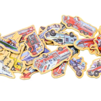 Set Od 20 Drvenih Magneta Vozila, Brodova I Aviona 2