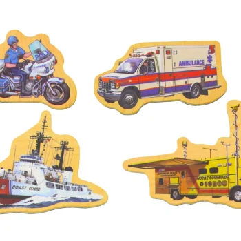 Set Od 20 Drvenih Magneta Vozila, Brodova I Aviona 3