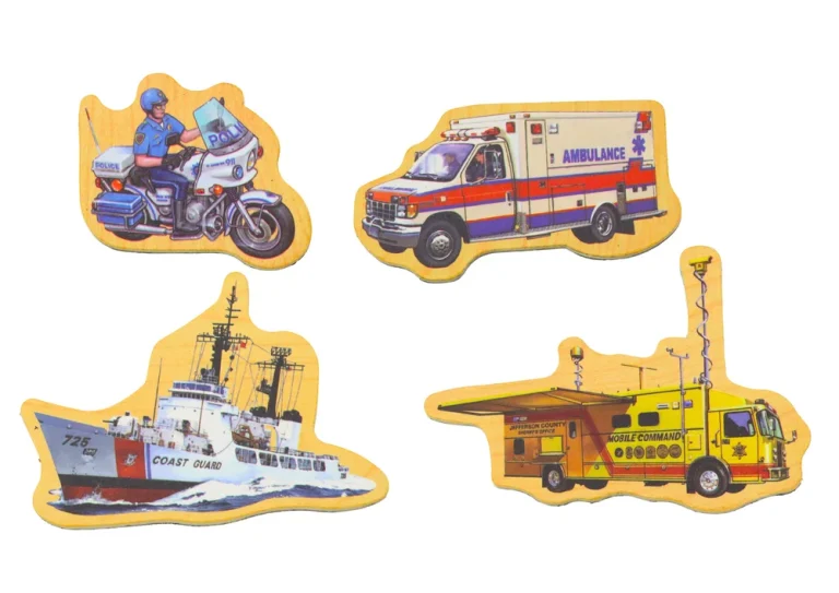 Set Od 20 Drvenih Magneta Vozila, Brodova I Aviona 3