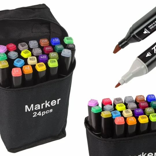 Set Od 24 Dvostranih Alkoholnih Markera Pro Touch, S Torbom 1
