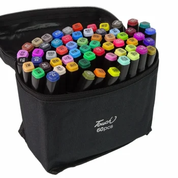Set Od 60 Dvostranih Alkoholnih Markera Pro Touch, S Torbom 2