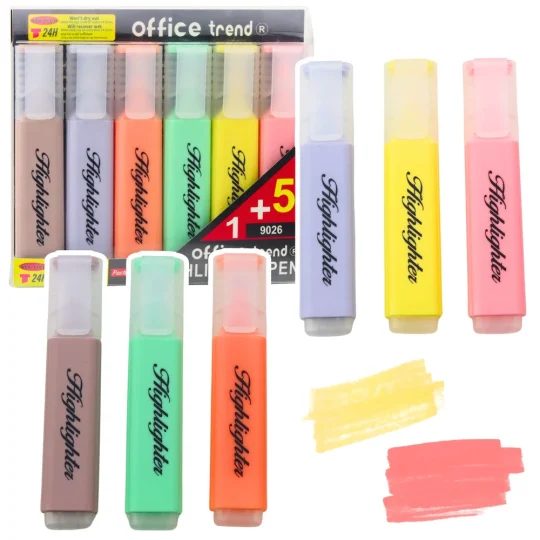 Set Pastelnih Markera Za Bilješke, 6 Komada 1