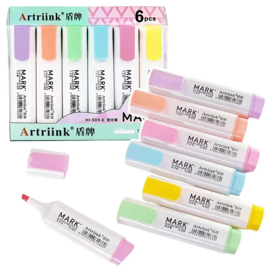 Set Pastelnih Markera Za Isticanje, 6 Komada 1