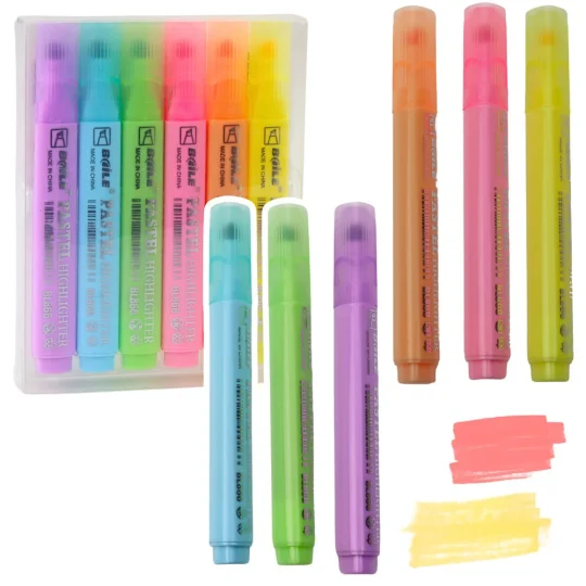 Set Pastelnih Markera Za školu I Ured, 6 Komada 1
