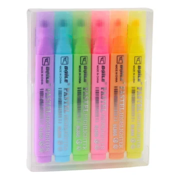 Set Pastelnih Markera Za školu I Ured, 6 Komada 3