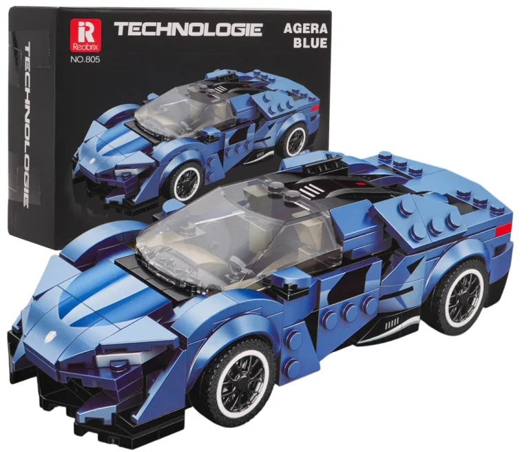 Set Plavih Kockica Sportski Automobil Agera, 327 Dijelova 1