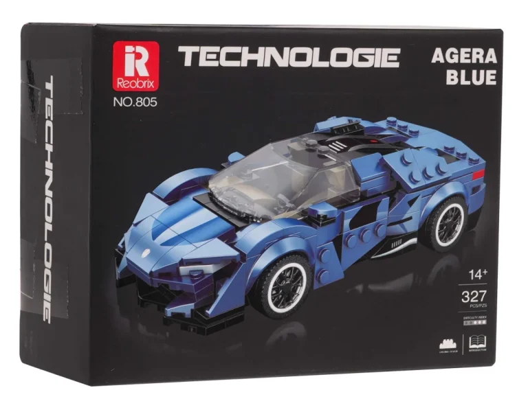 Set Plavih Kockica Sportski Automobil Agera, 327 Dijelova 4