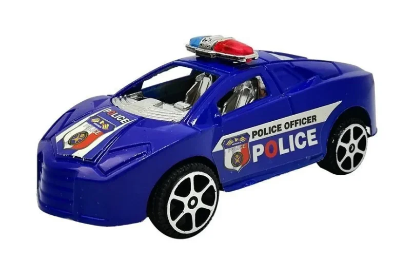 Set Policijskih Autića Na Navlačenje, 6 Komada 5